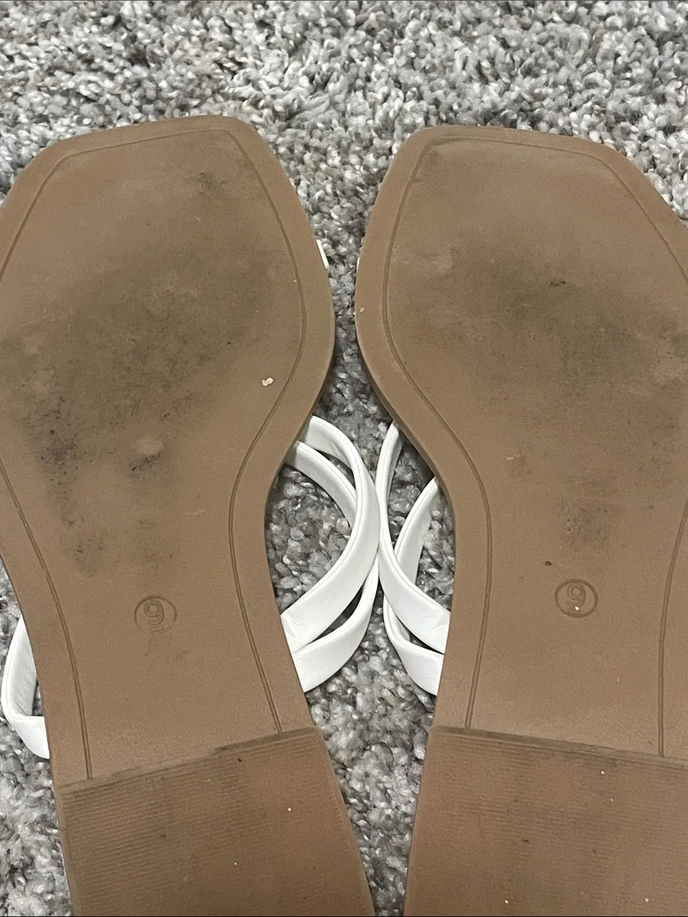 Amazon White Minimalist Strappy Slide Sandals